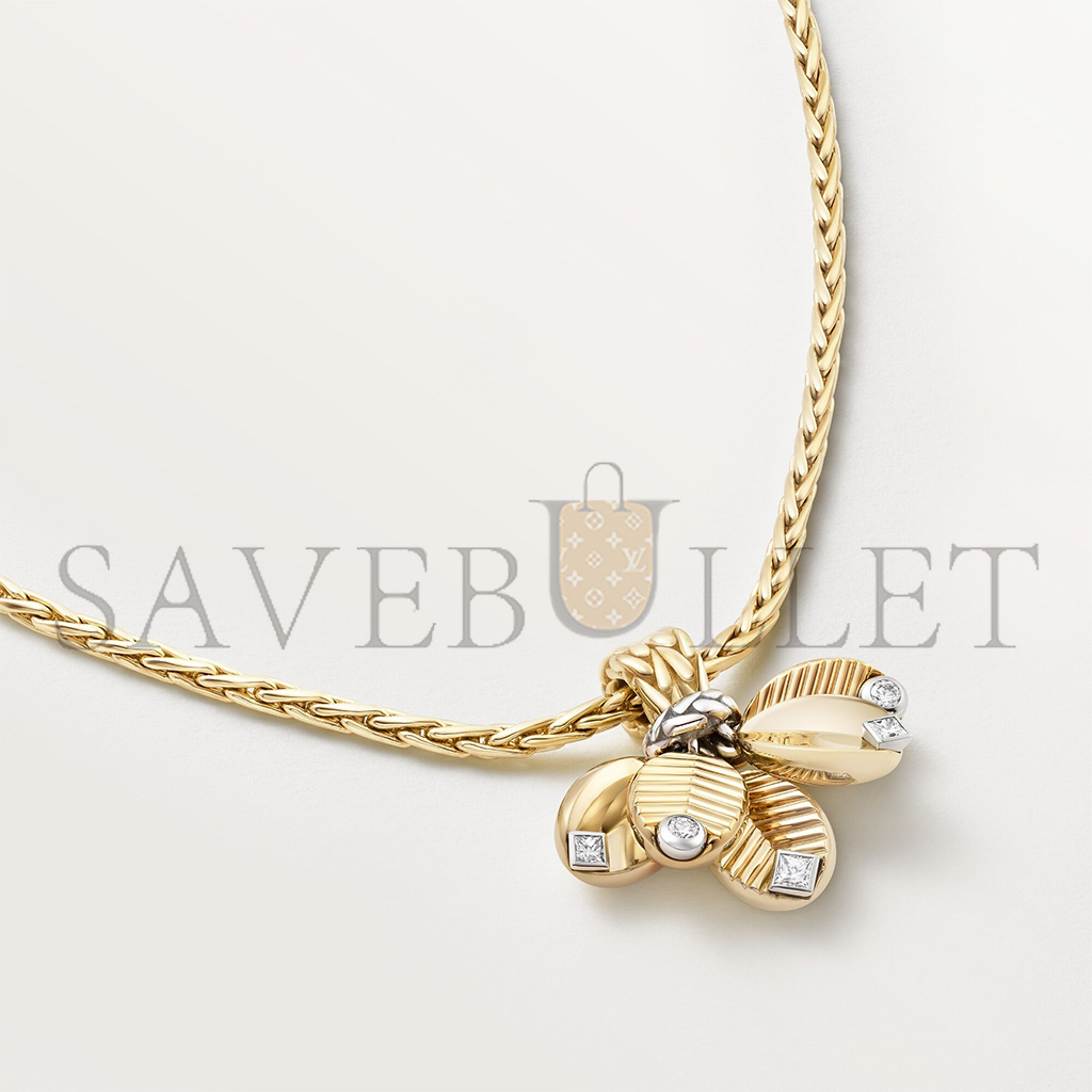 Ca*t*er grain yellow gold de cafÉ necklace b7224964